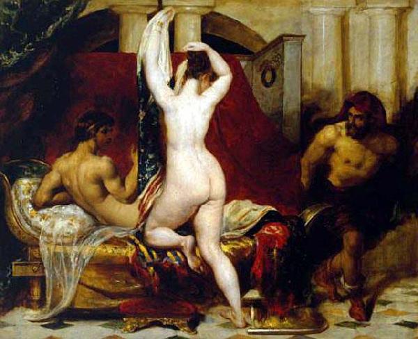 William Etty Candaules, King of Lydia, Shews his Wife by Stealth to Gyges